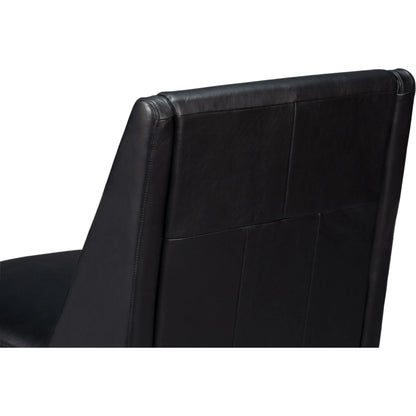 Brandy Accent Chair by Sarreid Ltd.. Made from leather, wood in a unique style.
