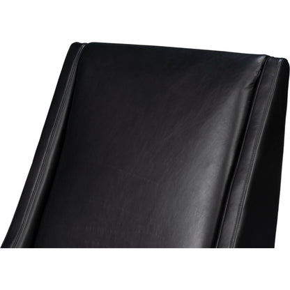 Brandy Accent Chair by Sarreid Ltd.. Made from leather, wood in a unique style.