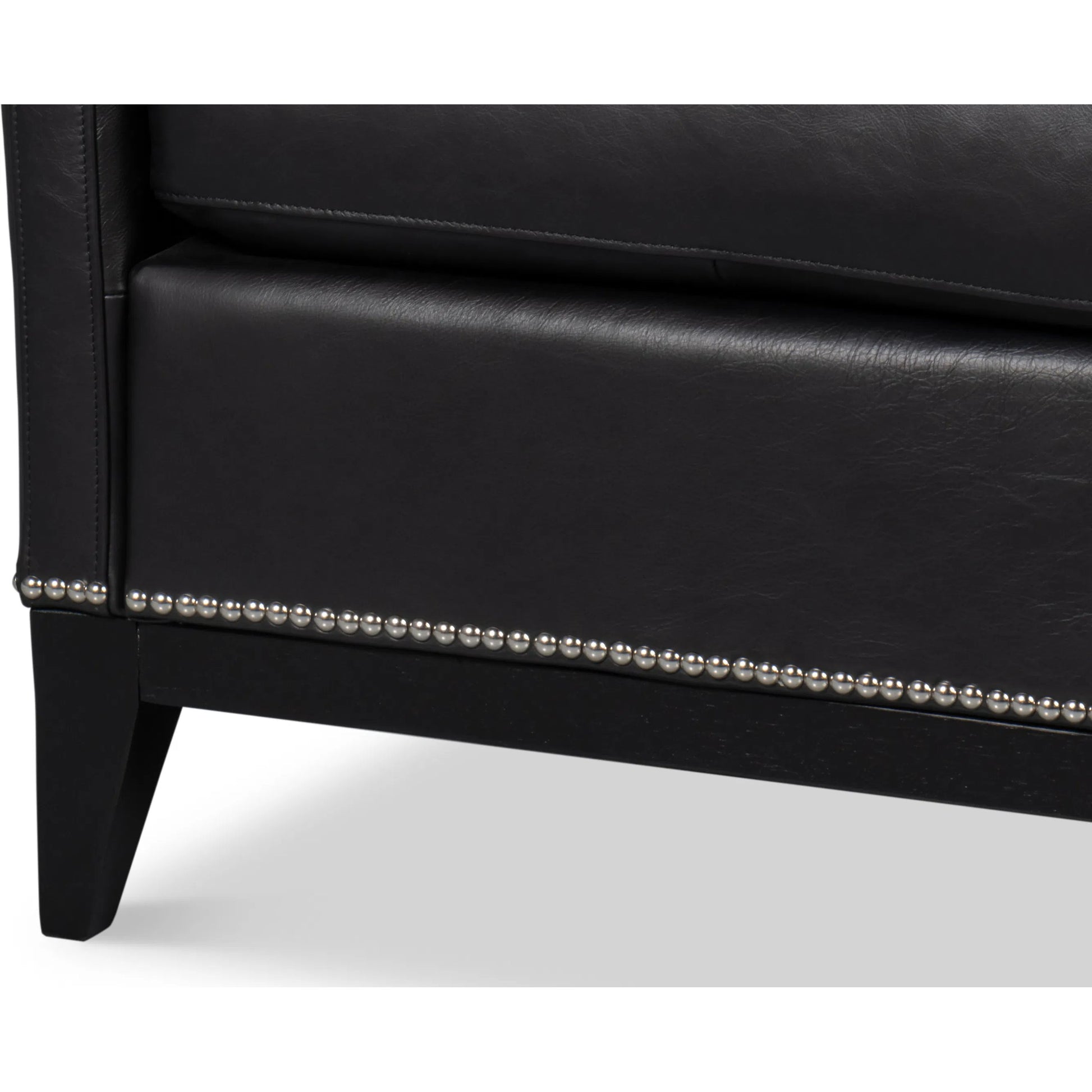 Brandy Accent Chair by Sarreid Ltd.. Made from leather, wood in a unique style.