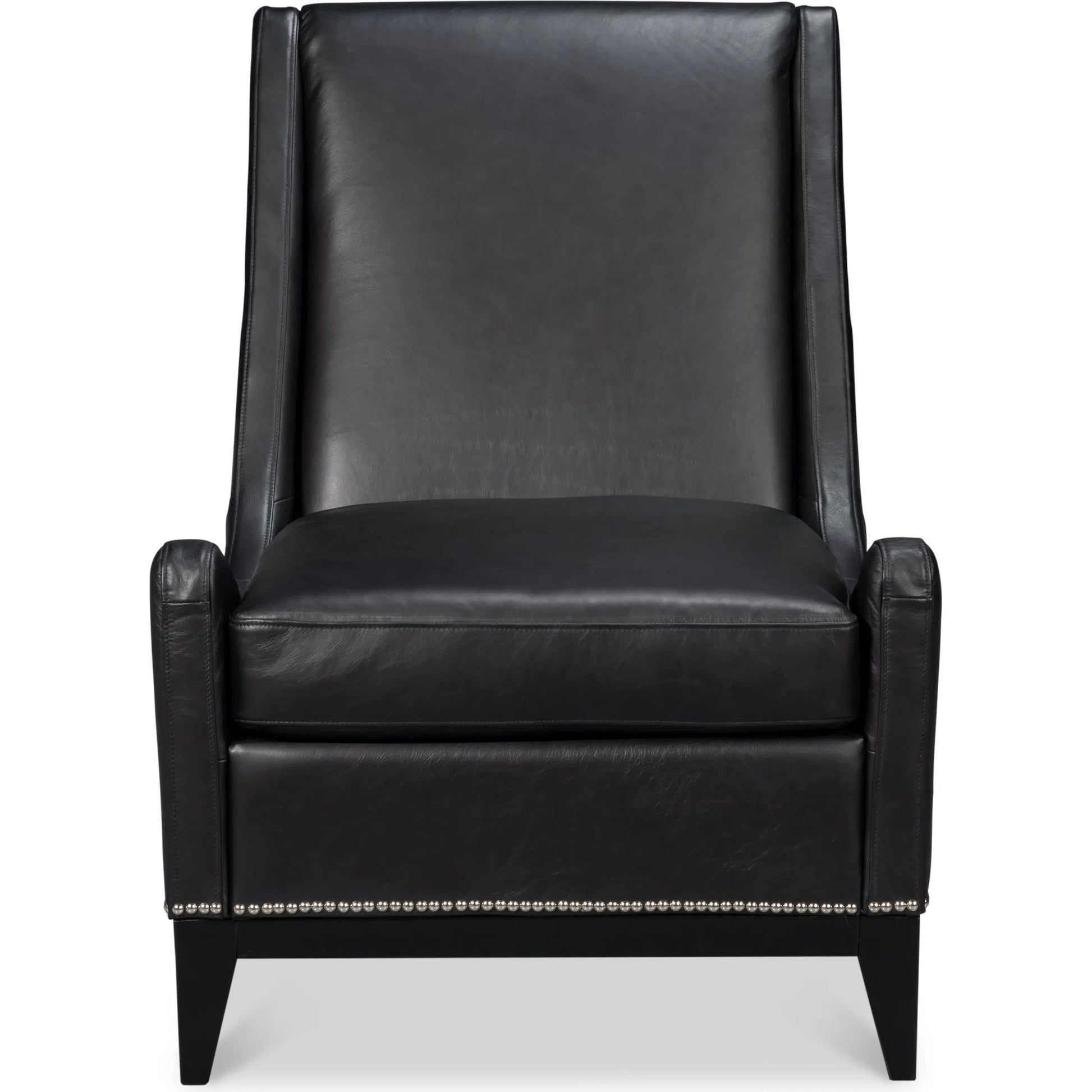 Brandy Accent Chair by Sarreid Ltd.. Made from leather, wood in a unique style.