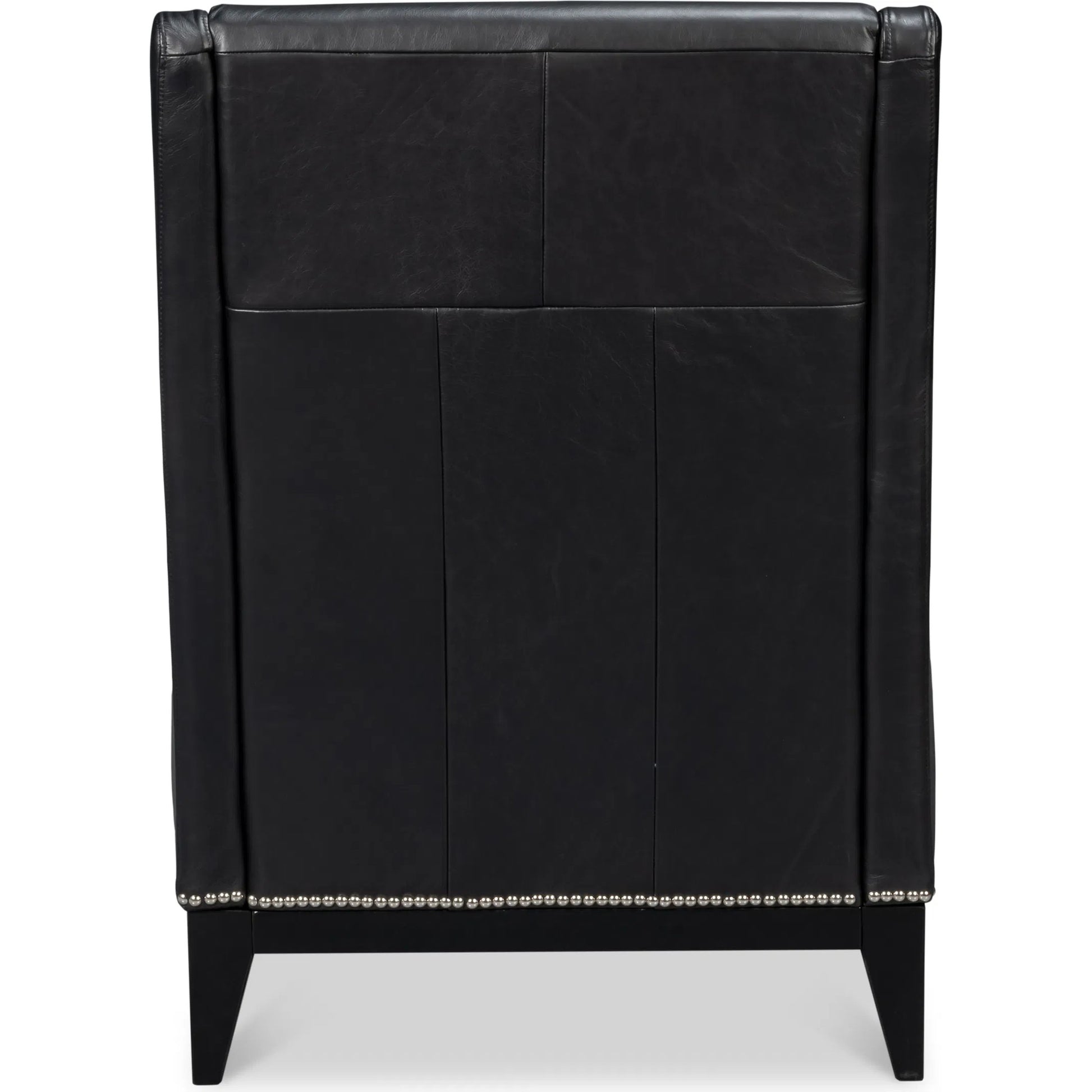 Brandy Accent Chair by Sarreid Ltd.. Made from leather, wood in a unique style.