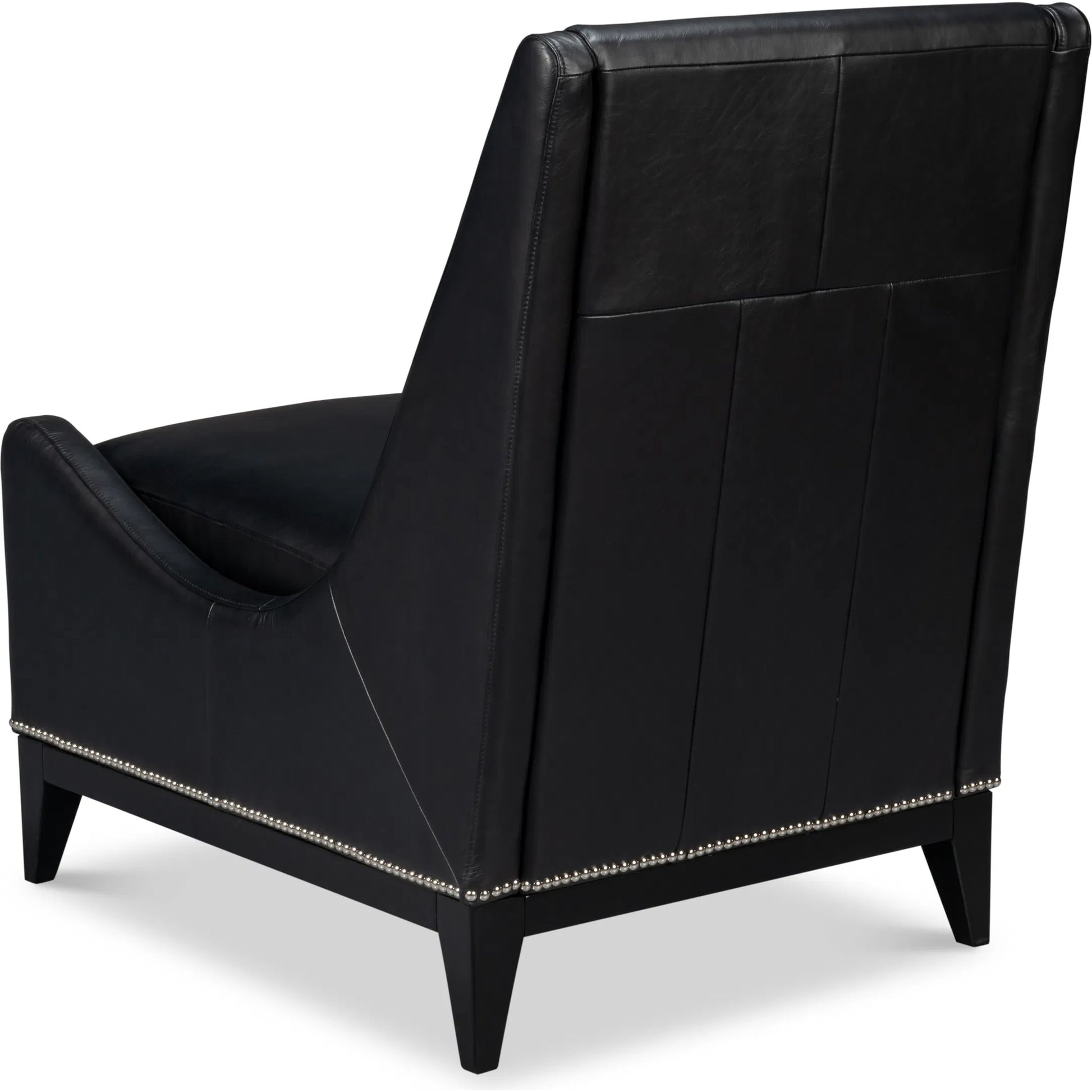 Brandy Accent Chair by Sarreid Ltd.. Made from leather, wood in a unique style.