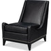 Brandy Accent Chair by Sarreid Ltd.. Made from leather, wood in a unique style.