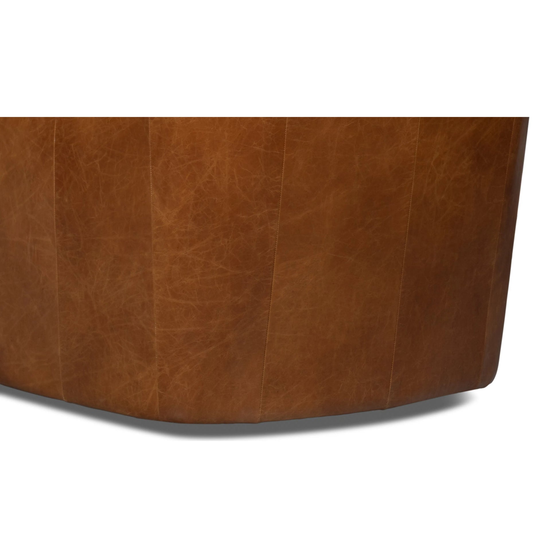 Scoth Swivel Chair by Sarreid Ltd.. Made from leather, wood in a traditional style.