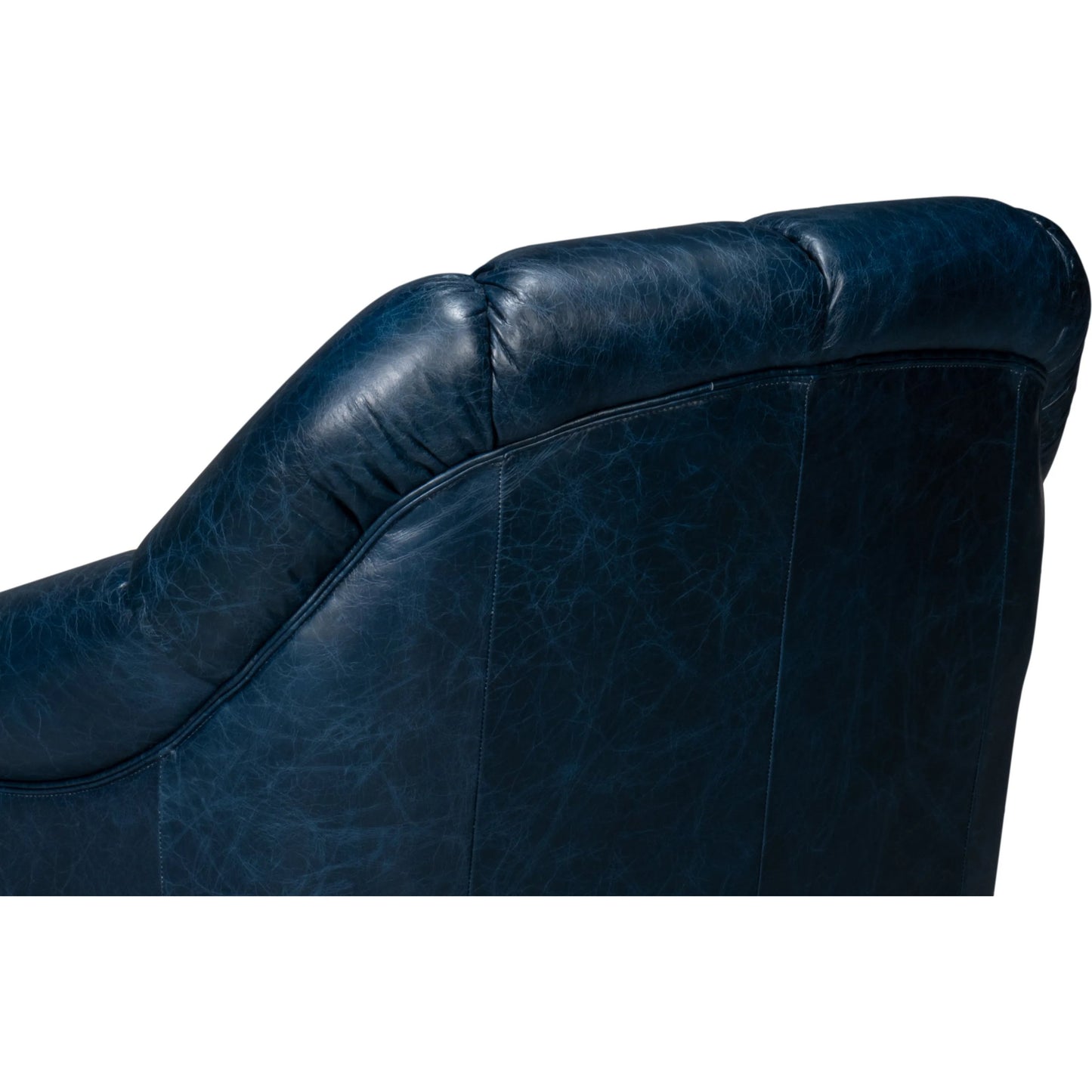 008 SI-2238658 | Additional Silo | Scoth Swivel Chair by Sarreid Ltd.. Made from leather, wood in a traditional style.