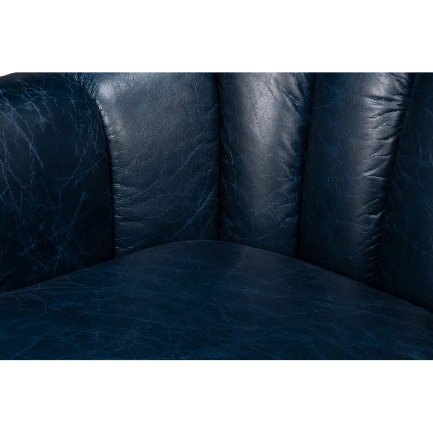 026 SI-2238658 | Closeup | Scoth Swivel Chair by Sarreid Ltd.. Made from leather, wood in a traditional style.