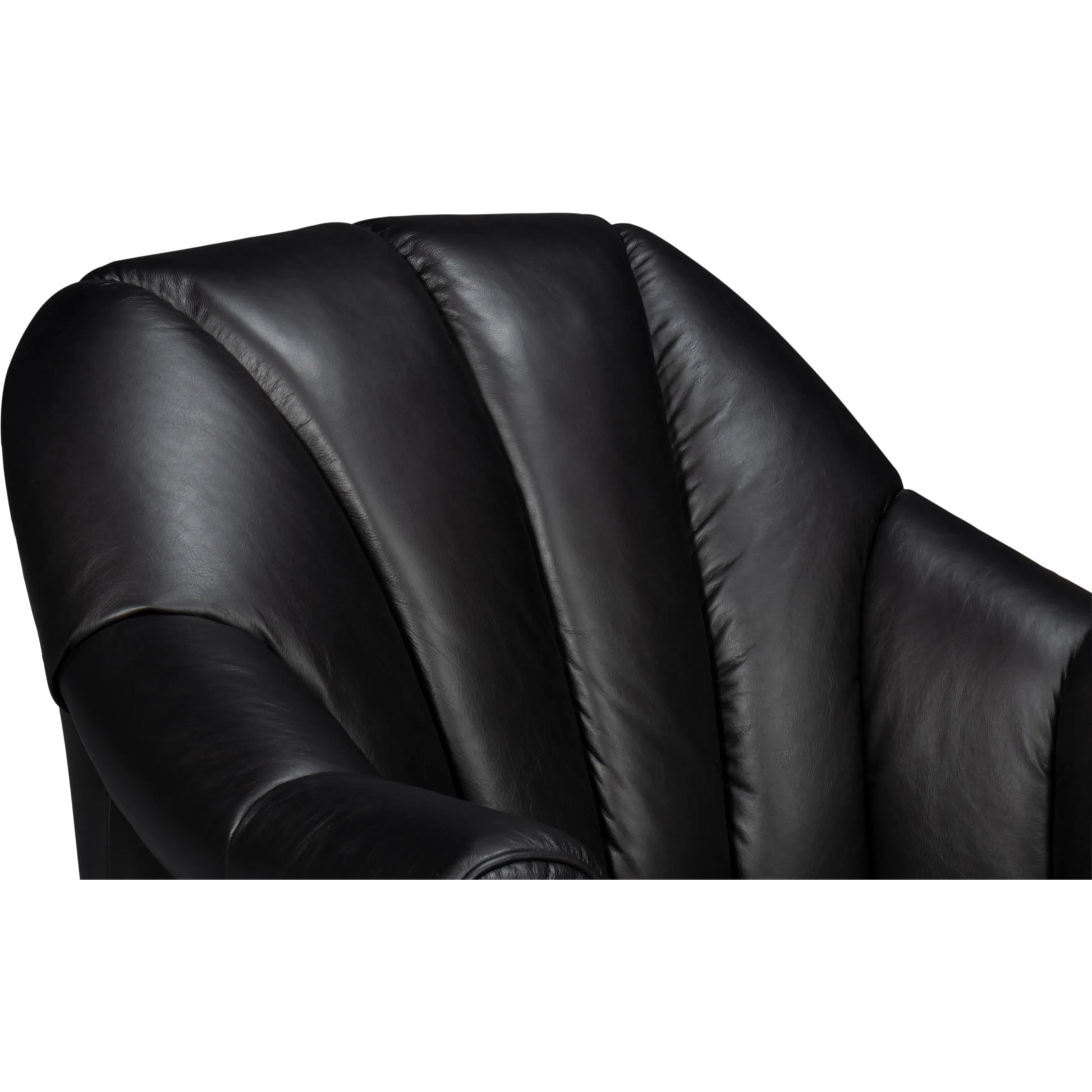 Scoth Swivel Chair by Sarreid Ltd.. Made from leather, wood in a traditional style.