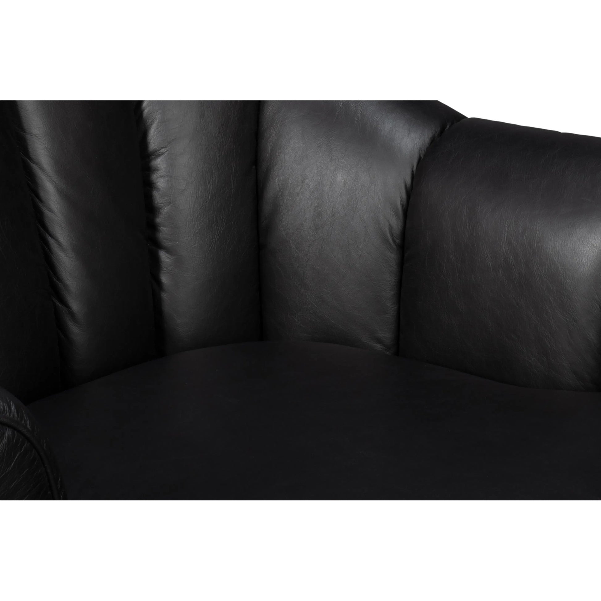 Scoth Swivel Chair by Sarreid Ltd.. Made from leather, wood in a traditional style.