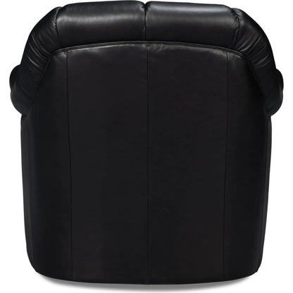 Scoth Swivel Chair by Sarreid Ltd.. Made from leather, wood in a traditional style.