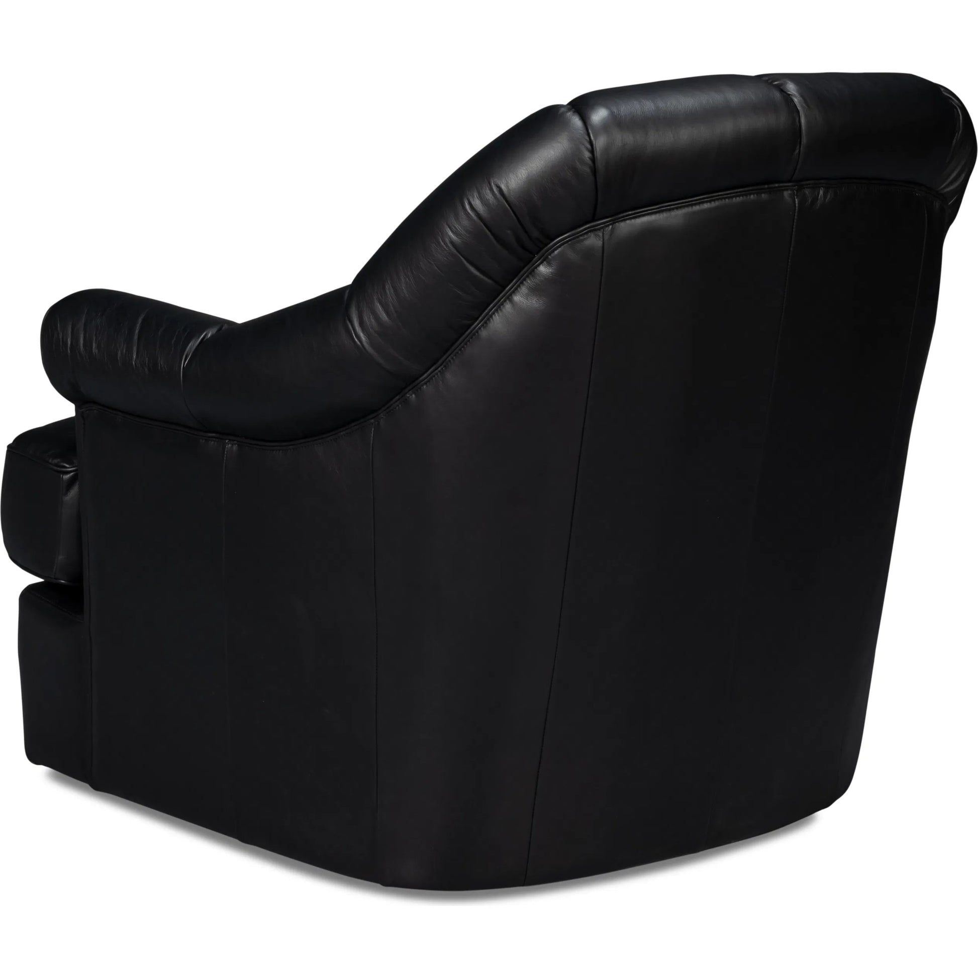 Scoth Swivel Chair by Sarreid Ltd.. Made from leather, wood in a traditional style.