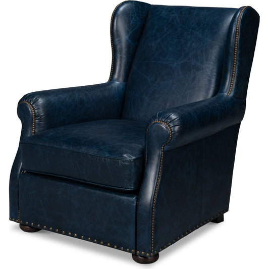 London Dry Accent Chair by Sarreid Ltd.. Made from leather in a unique style.
