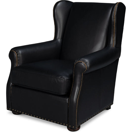 London Dry Accent Chair by Sarreid Ltd.. Made from leather in a unique style.