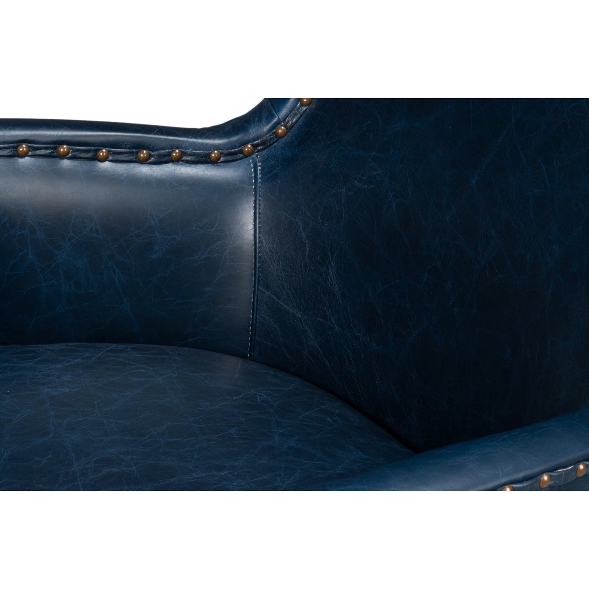 Drake Distilled Leather Chair by Sarreid Ltd.. Made from leather in a unique style.