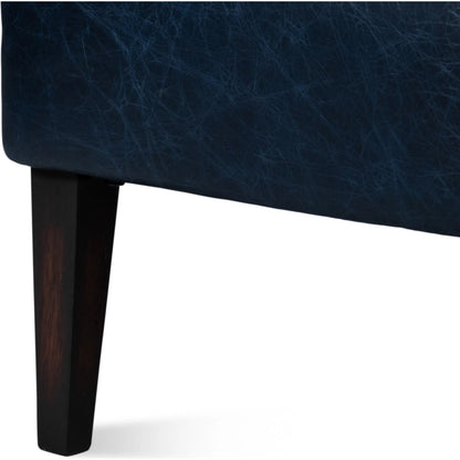 Drake Distilled Leather Chair by Sarreid Ltd.. Made from leather in a unique style.