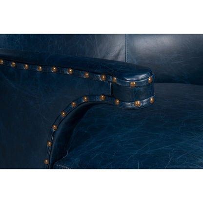 Drake Distilled Leather Chair by Sarreid Ltd.. Made from leather in a unique style.