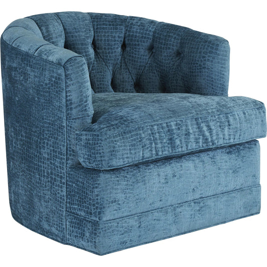 Cliffhaven Swivel Chair by Lexington in blue. Made from unique in a unique style.