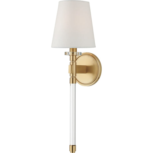 Blixen Wall Sconce by Hudson Valley. Made from brass in a transitional style.