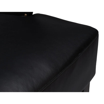 Drake Distilled Leather Chair by Sarreid Ltd.. Made from leather in a unique style.