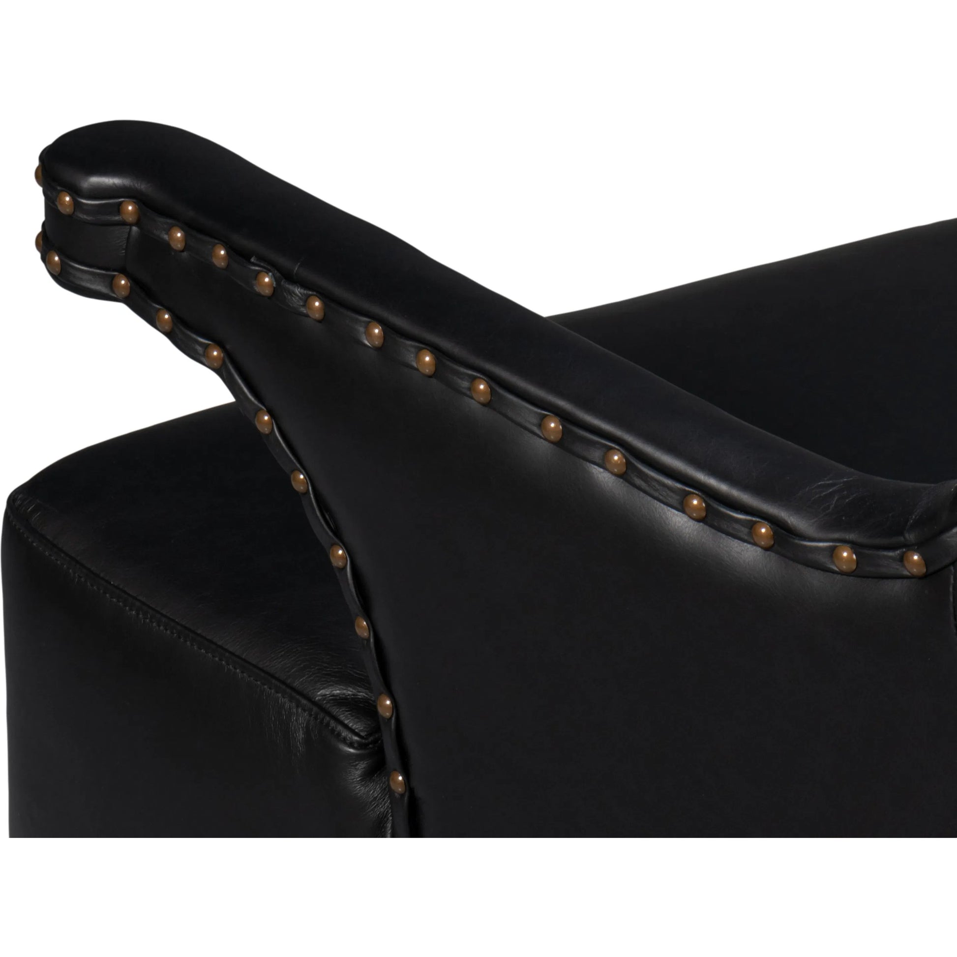 Drake Distilled Leather Chair by Sarreid Ltd.. Made from leather in a unique style.