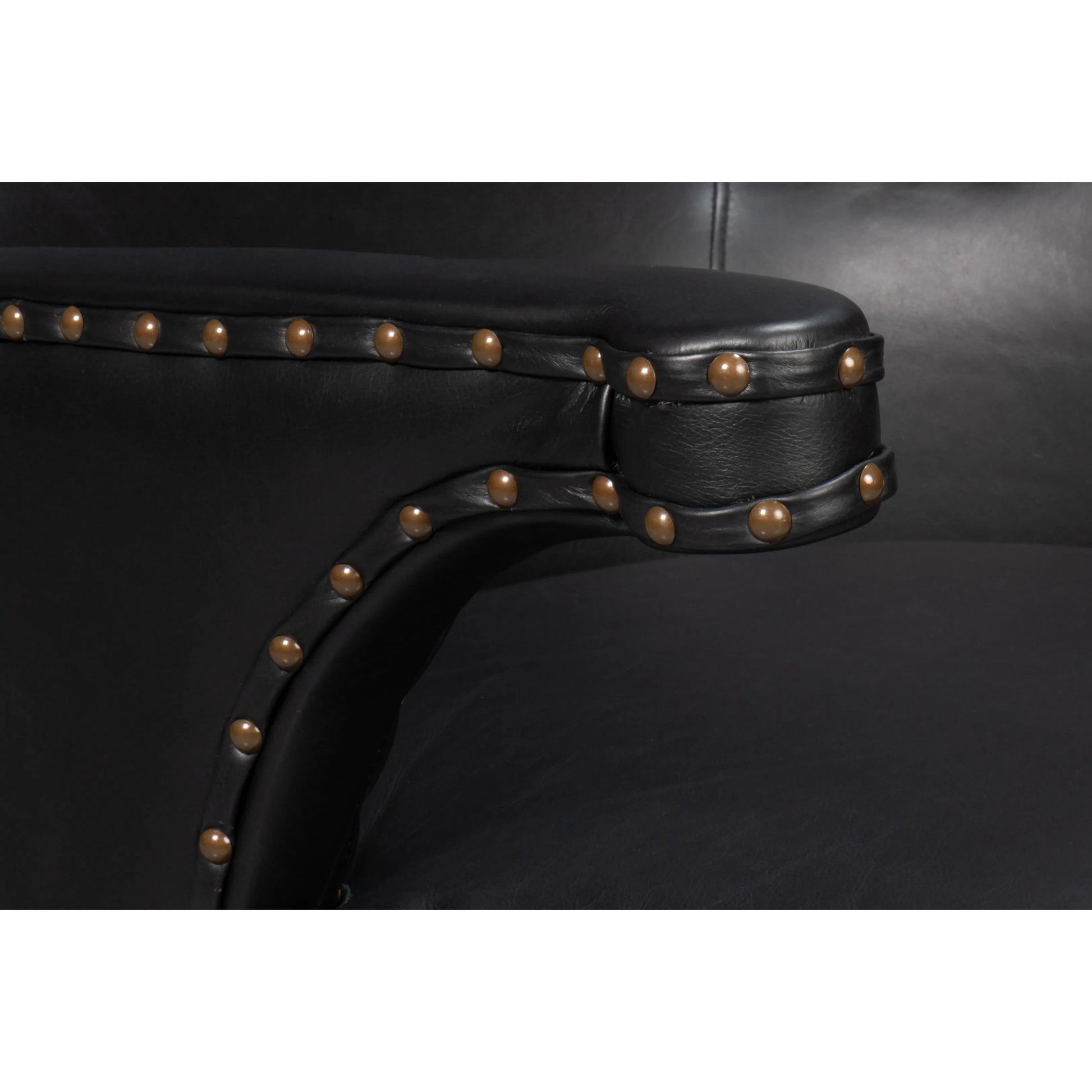 Drake Distilled Leather Chair by Sarreid Ltd.. Made from leather in a unique style.
