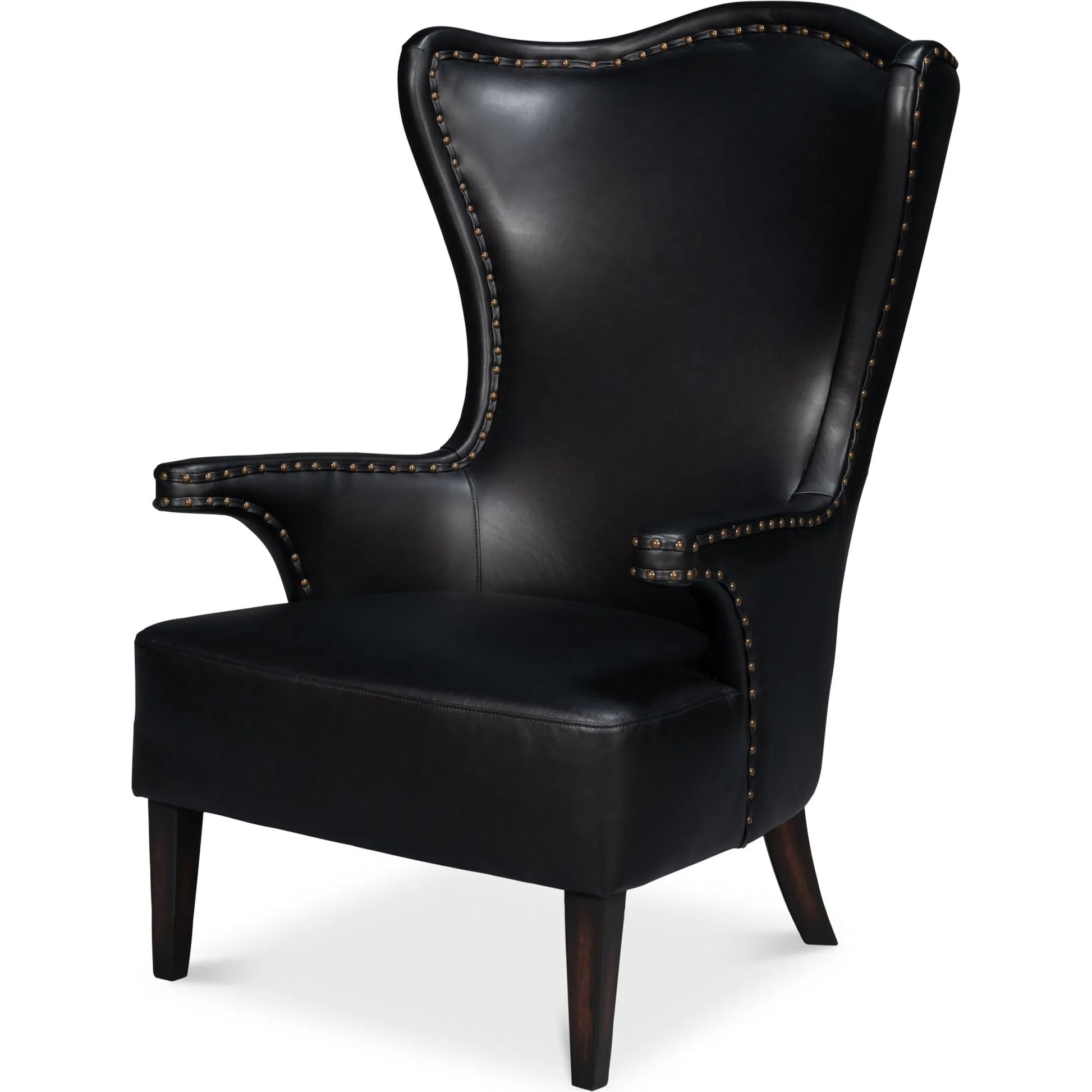 Drake Distilled Leather Chair by Sarreid Ltd.. Made from leather in a unique style.