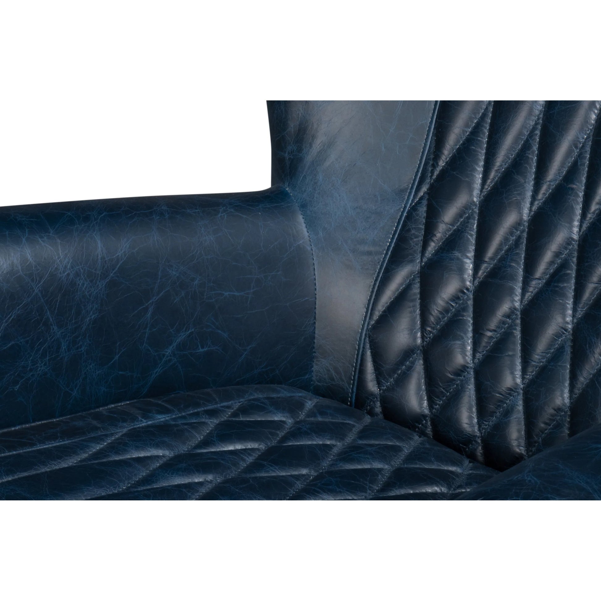 Bugatti Leather Swivel Chair by Sarreid Ltd.. Made from wood, nailhead, leather in a transitional style.