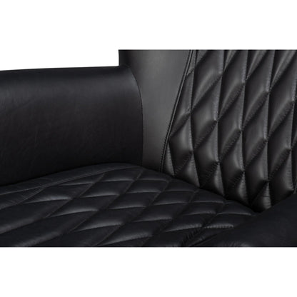 Bugatti Leather Swivel Chair by Sarreid Ltd.. Made from wood, nailhead, leather in a transitional style.
