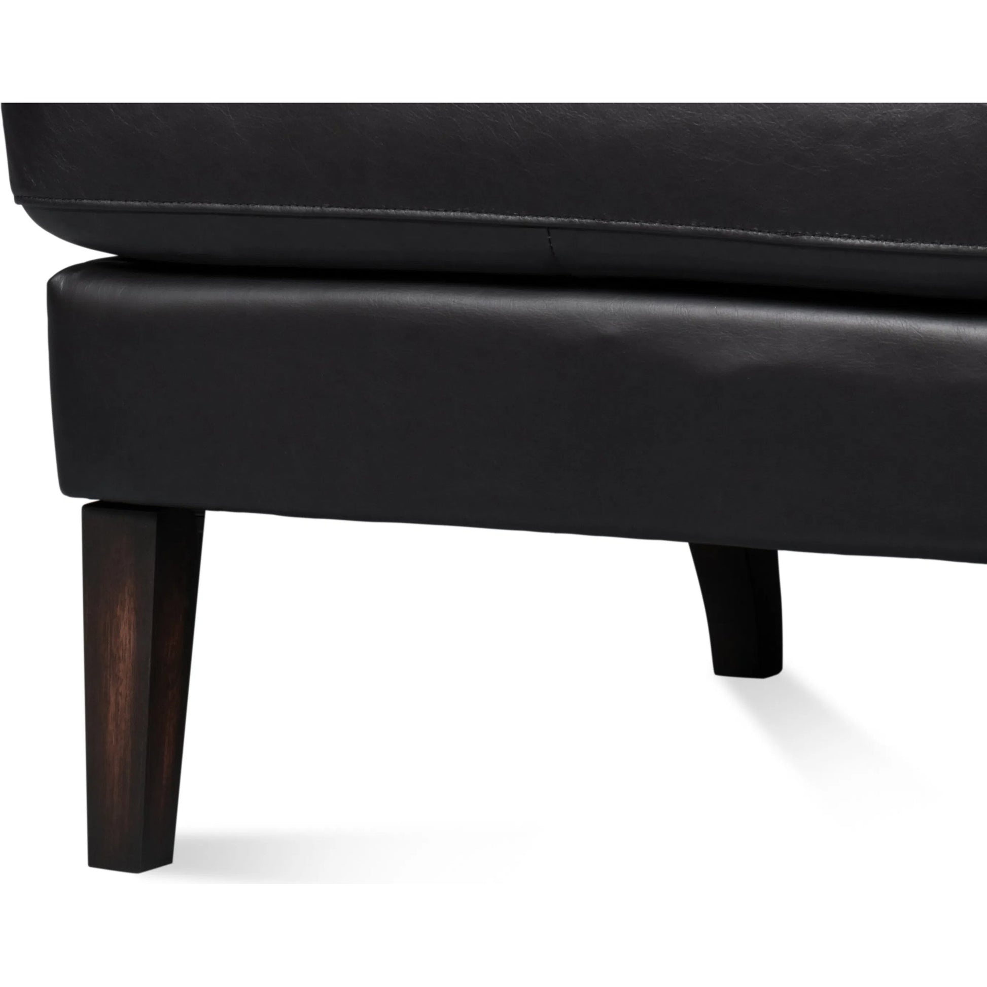Elite Wing Lounge Chair by Sarreid Ltd.. Made from rubber wood, top grain cow leather in a rustic style.
