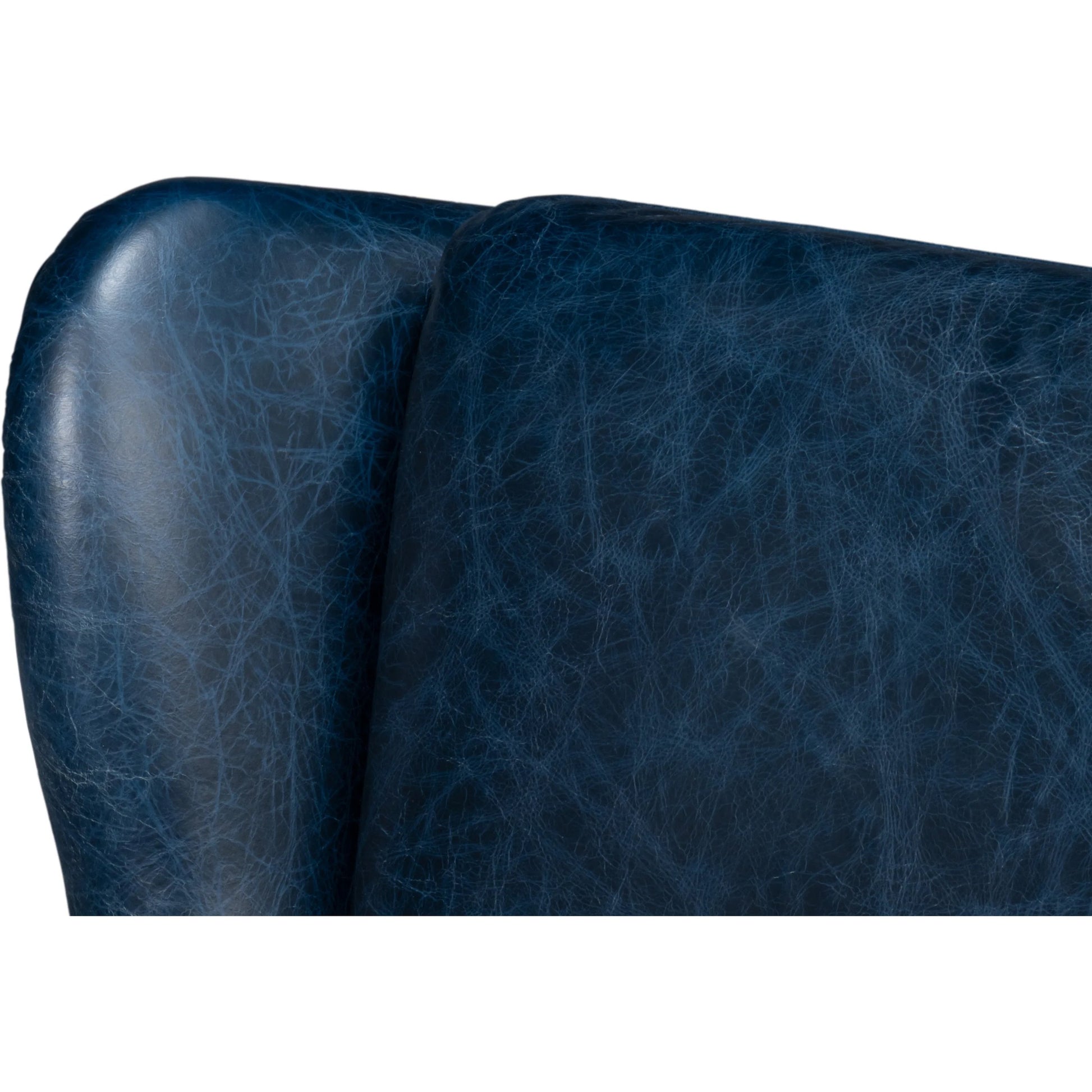 Elite Wing Lounge Chair by Sarreid Ltd.. Made from rubber wood, top grain cow leather in a rustic style.