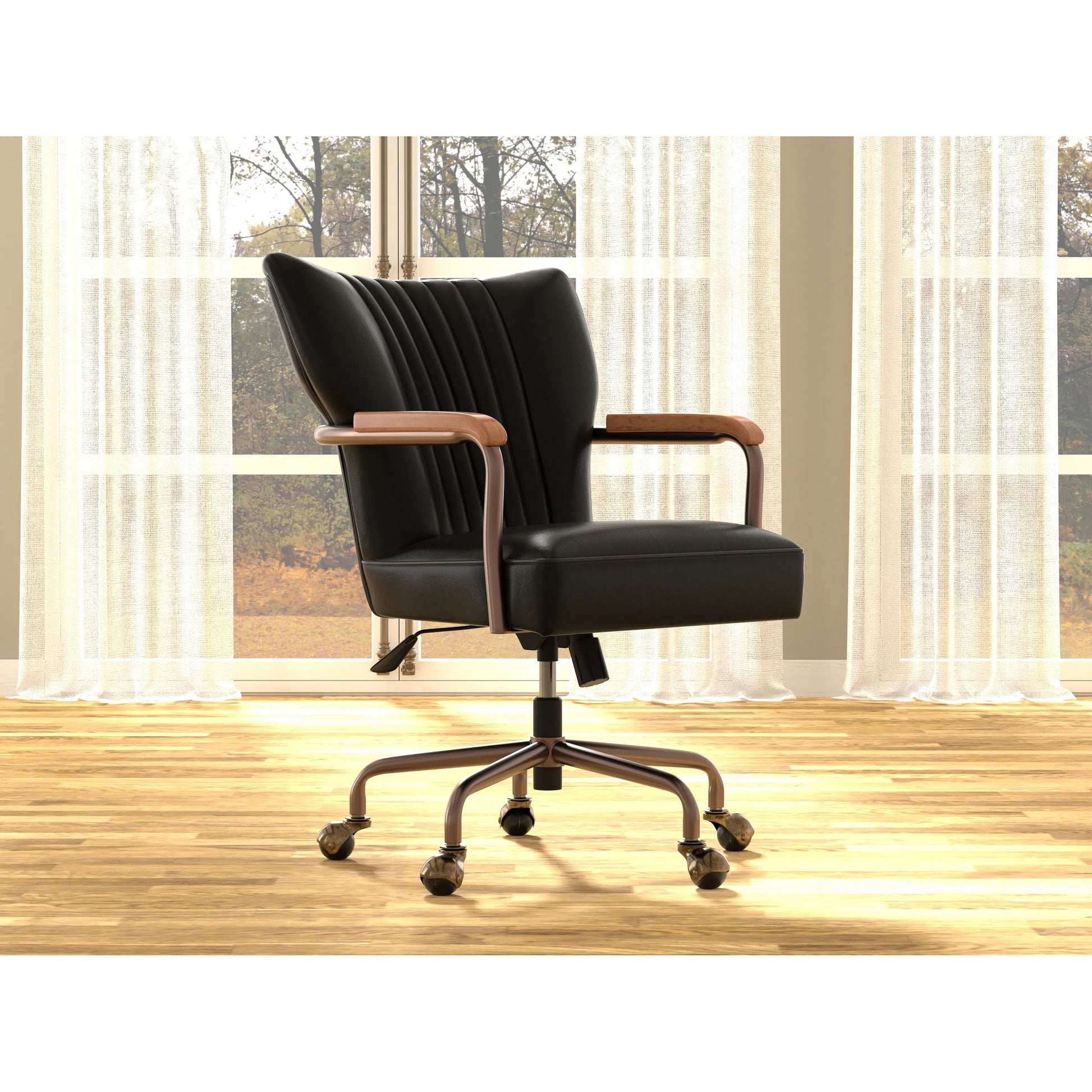 Brooks Swivel Chair by Sarreid Ltd.. Made from unique in a modern style.