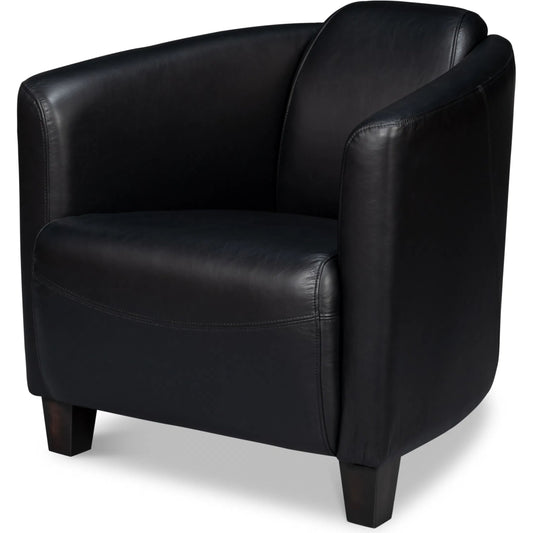 Mandy Arm Chair by Sarreid Ltd.. Made from wood, leather in a traditional style.