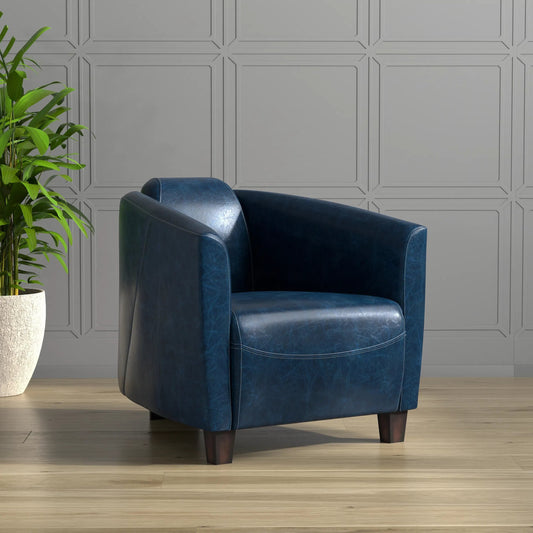 Mandy Arm Chair by Sarreid Ltd.. Made from wood, leather in a traditional style.