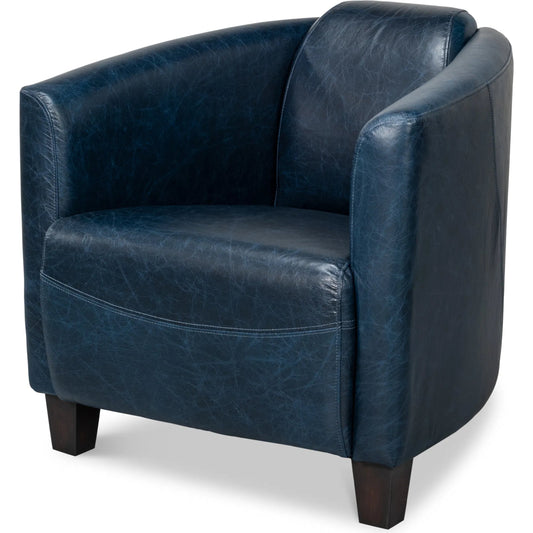 Mandy Arm Chair by Sarreid Ltd.. Made from wood, leather in a traditional style.