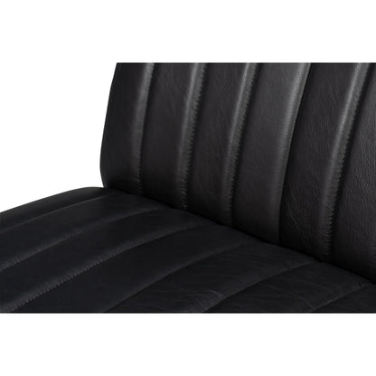 Agave Slipper Chair by Sarreid Ltd.. Made from leather in a unique style.