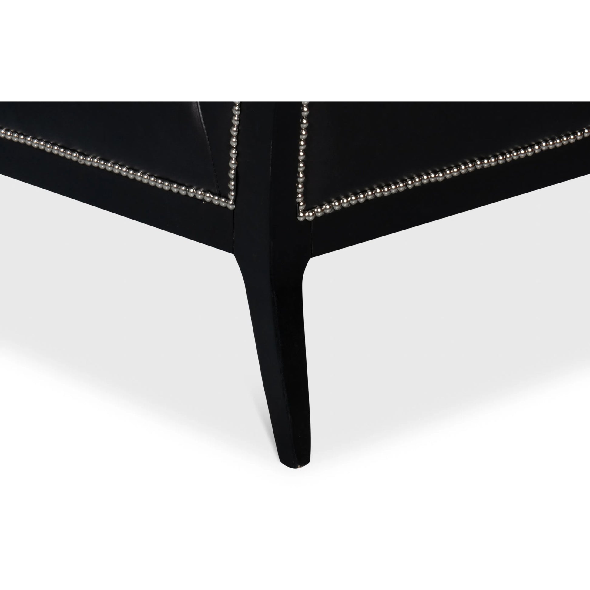 Agave Slipper Chair by Sarreid Ltd.. Made from leather in a unique style.