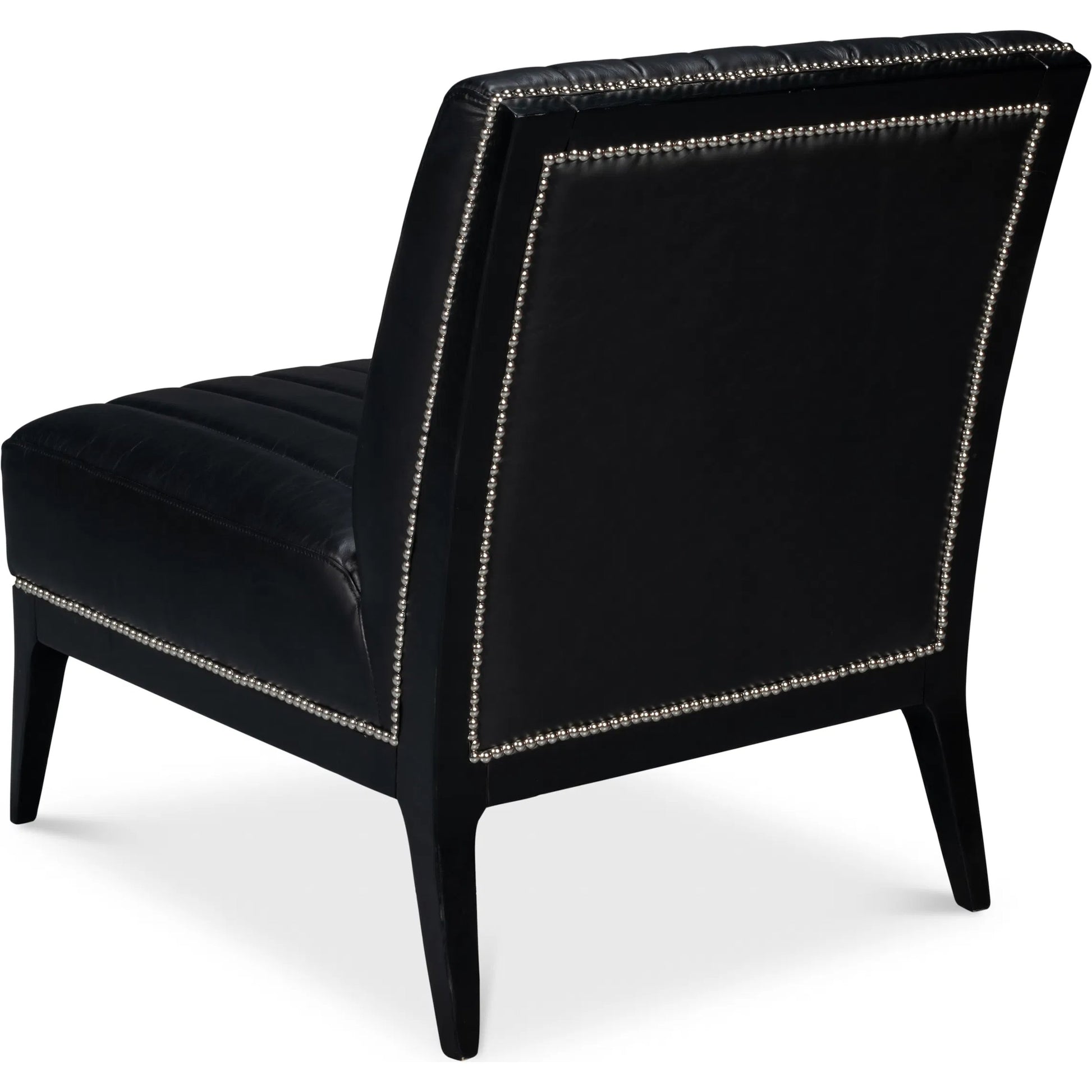 Agave Slipper Chair by Sarreid Ltd.. Made from leather in a unique style.