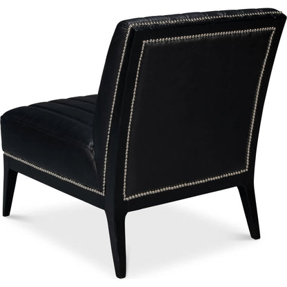 Agave Slipper Chair by Sarreid Ltd.. Made from leather in a unique style.
