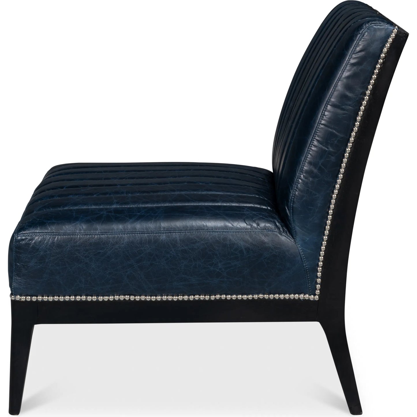 015 SI-2238699 | Additional Silo | Agave Slipper Chair by Sarreid Ltd.. Made from leather in a unique style.