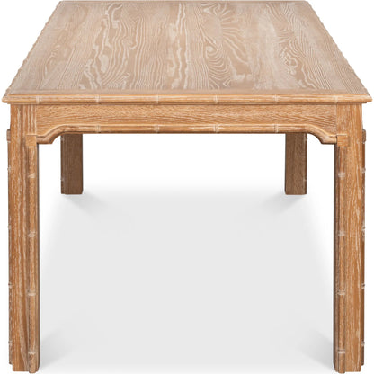 Brighton Dining Table by Sarreid Ltd. in brown and oak wood. Made from unique in a unique style.