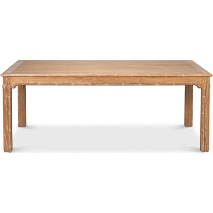 Brighton Dining Table by Sarreid Ltd. in brown and oak wood. Made from unique in a unique style.