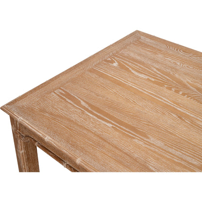 Brighton Dining Table by Sarreid Ltd. in brown and oak wood. Made from unique in a unique style.