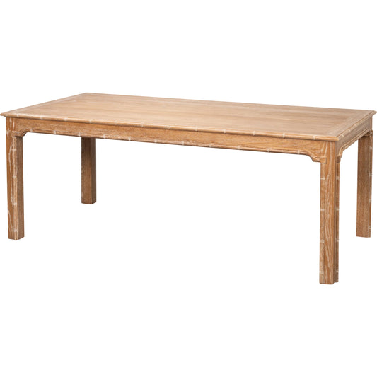 001 SI-2262525 | Primary Silo | Brighton Dining Table by Sarreid Ltd. in brown and oak wood. Made from unique in a unique style.