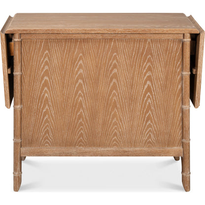 Brighton Cabinet by Sarreid Ltd. in brown and oak wood. Made from unique in a unique style.