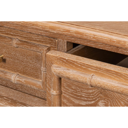 Brighton Cabinet by Sarreid Ltd. in brown and oak wood. Made from unique in a unique style.