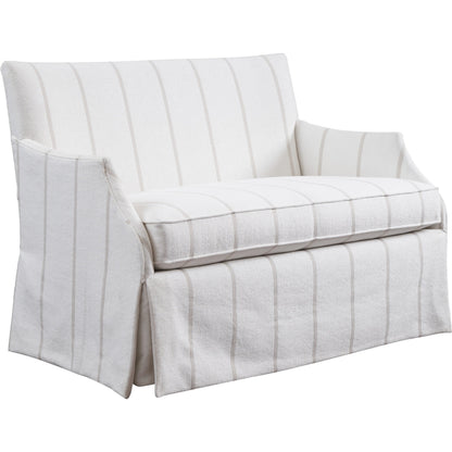 Agate Settee by Barclay Butera in ivory, natural and ivory. Made from unique in a modern style.