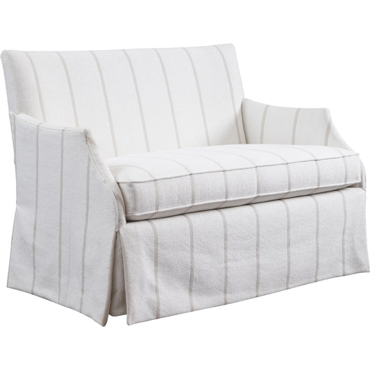 Agate Settee by Lexington in ivory, natural and ivory. Made from unique in a modern style.