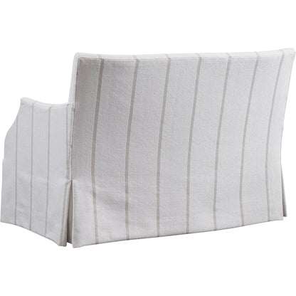 Agate Settee by Barclay Butera in ivory, natural and ivory. Made from unique in a modern style.
