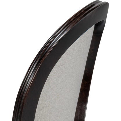 Oval Side Chair (Set of 2) by Sarreid Ltd. in cortina, performance cream. Made from walnut, performance fabric in a traditional style.