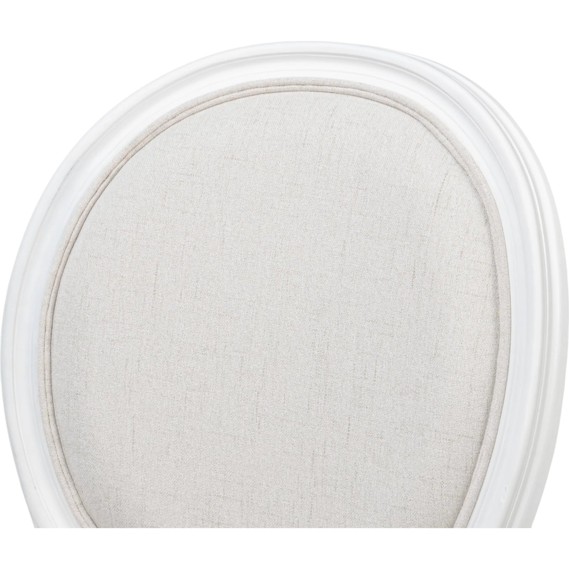 Oval Side Chair (Set of 2) by Sarreid Ltd. in cortina, performance cream. Made from walnut, performance fabric in a traditional style.