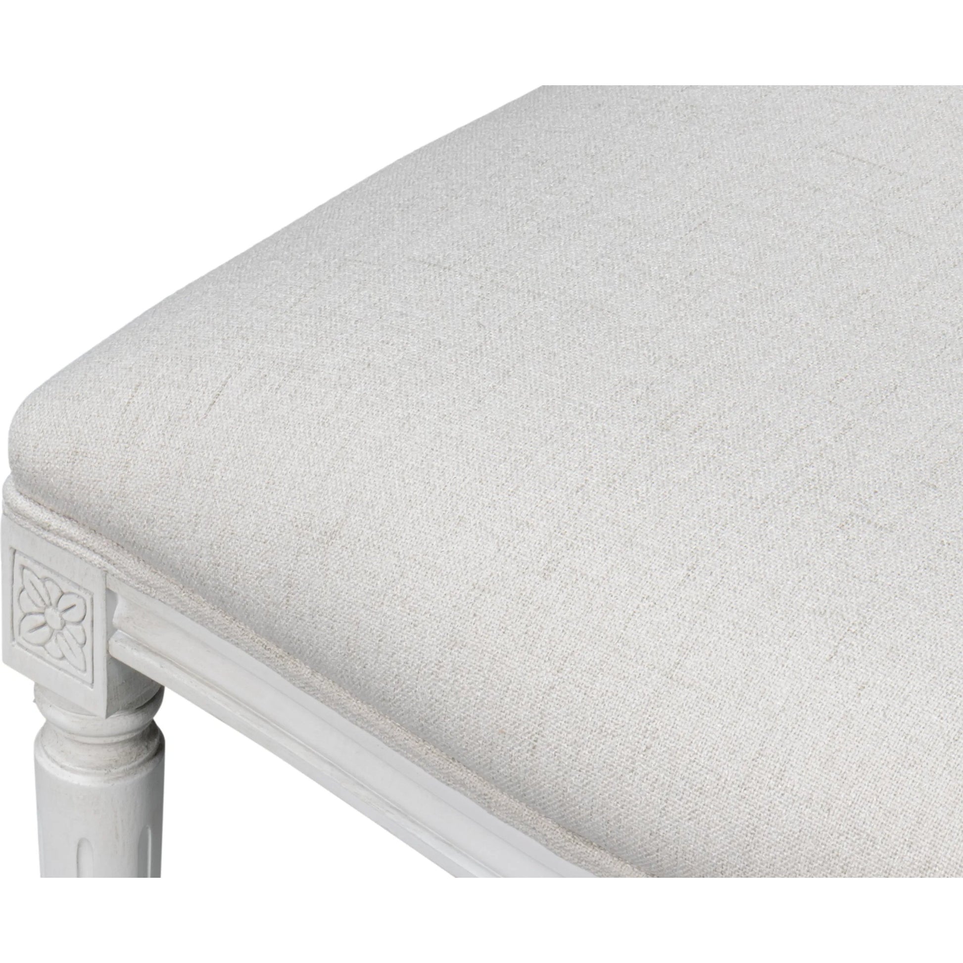 Oval Side Chair (Set of 2) by Sarreid Ltd. in cortina, performance cream. Made from walnut, performance fabric in a traditional style.